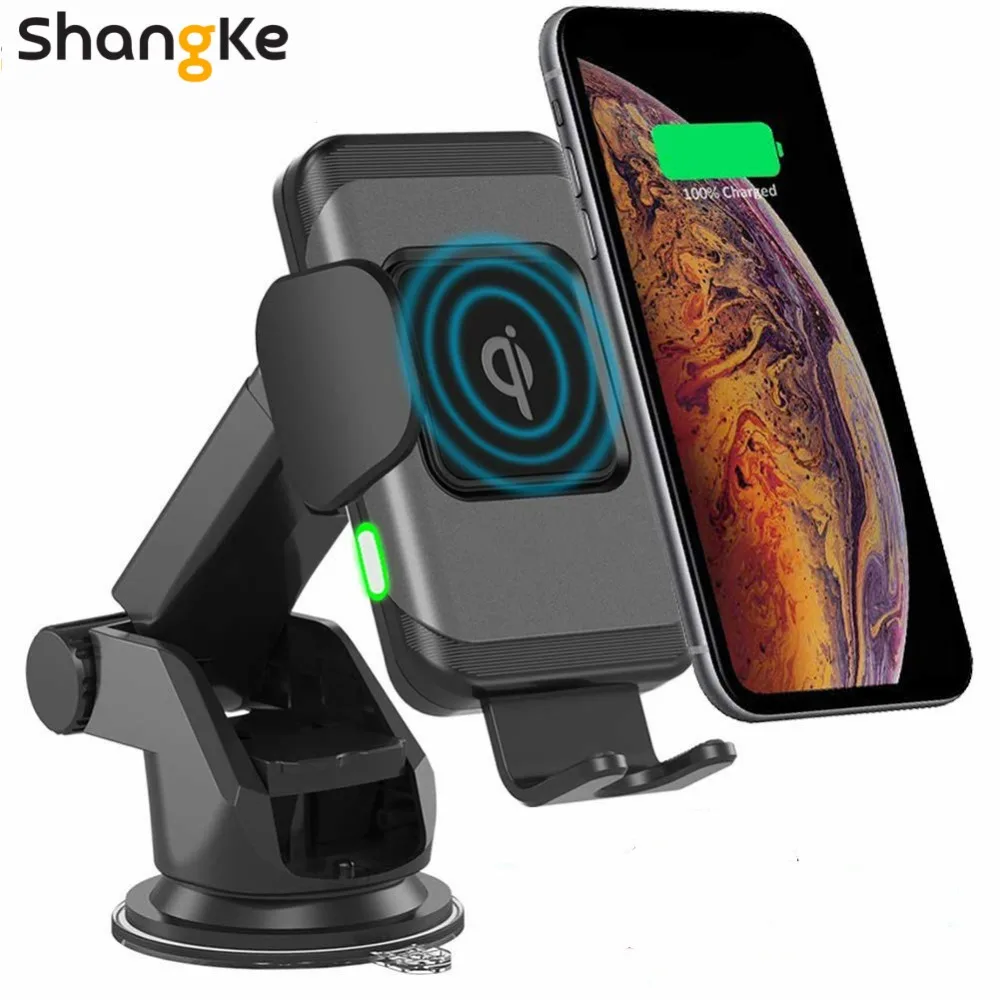 10W Wireless Car Charger Auto Clamp Qi Fast Charger Car Mount Air Vent