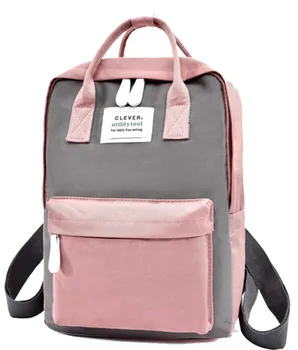 

Women Hot Canvas Backpacks Candy Color Waterproof School Bags for Teenagers Girls Laptop Backpacks Patchwork Backpack New 2019