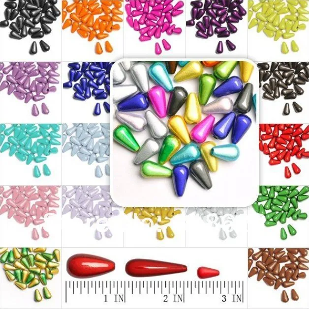 10*30Mm 6*10Mm Colore Misto Waterdrop Distanziatore Perline Miracle Dream 3D Acrilico Gioielli Fai Da Te Fare Braccialetto Collana Orecchini Perline