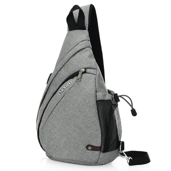 

Running Bag Men Women Sling Chest Backpacks USB Charging Crossbody Shoulder Pouch For Cycling Walking Hiking Travel