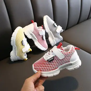 

Brand Spring Autumn Mesh Breathable Casual Girls Shoes Running Shoe Kids Sport Children Shoes Kids Boys Sneakers