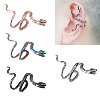 

1PC Snake Ear Cuff Copper Clip on Earrings for Women Men Punk No Piercing Wrap Fake Cartilage Earring Earcuff Fashion Jewelry