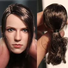 

In Stock 1/6 Scale Female Figure Accessory Metal Gear Sexy Sniper Quietly Jingjing Head Sculpt Carved Model for 12'' Body