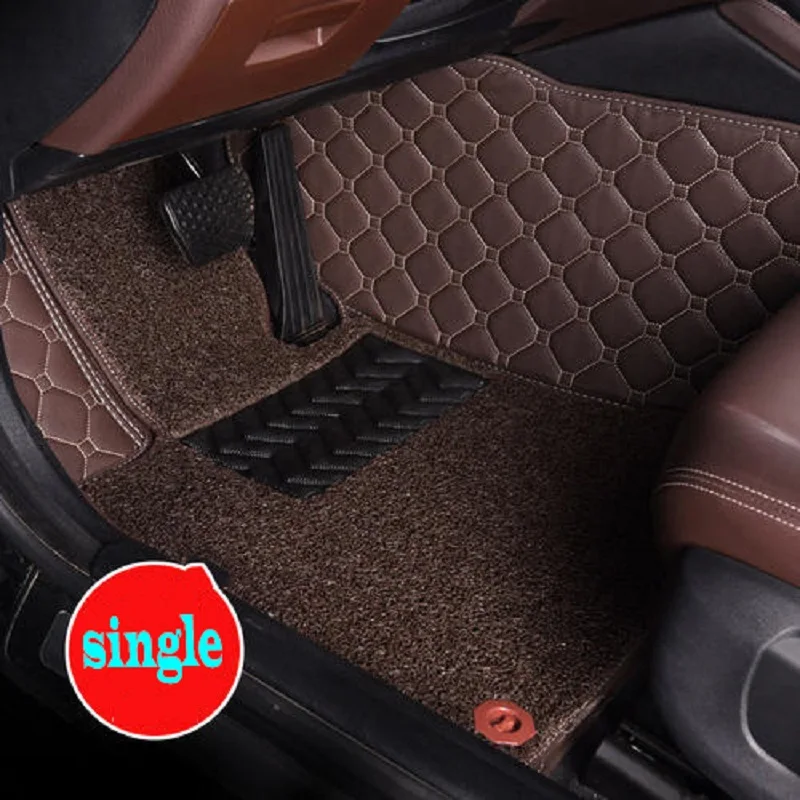 

Custom car car floor mats for Jaguar XF XJ F-PACE F-TYPE XE XFL XJ6 XJ6L XJL XK Waterproof leather Anti-slip carpet