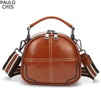 

CHISPAULO 2019 New Fashion Luxury Women PU Leather Handbags Vintage Double zipper Messenger Bag for Female Ladies Shoulde Bags