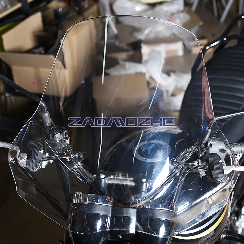 Мотоциклов Регулируемая ветер Экран лобовое стекло для Yamaha MT03 MT25 MT07 FZ07 MT09 FZ09 FZ1 FZ8 YZF R6 SR400