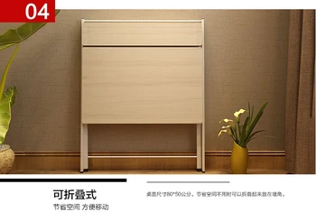 ⁦Computer Table Desktop Simple Folding Study Home Student Office Multi-function Small⁩ - الصورة ⁦3⁩