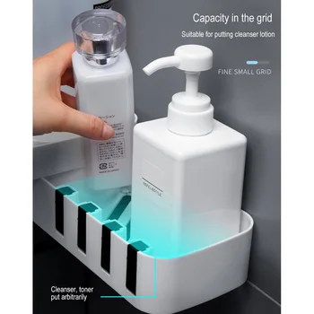

Corner Shower Shelf Bathroom Shampoo Shower Shelf Holder Kitchen Storage Rack Organizer Wall Mounted LBShipping