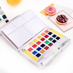2021 New 18/24/36/48 Color Solid Watercolor Paint Art Painting Watercolor Paint Solid Watercolor Art Supplies for Artist Paints