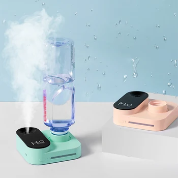 

Portable Ultrasonic Air Humidifier Camera Shape Mineral Water Bottle Humidifier Aroma Diffuser for Home Office