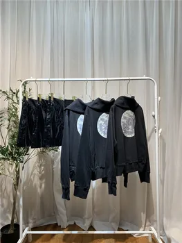 

black turtleneck sweatshirtfemale pullover loose Thin Moon autumn coat ins fashion