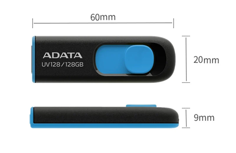 pen drive Original Adata UV128 USB 3.2 Gen 1 Pendrive 128GB 64GB 32GB 16GB Memory Stick Flash Drive For Computer usb flash memory