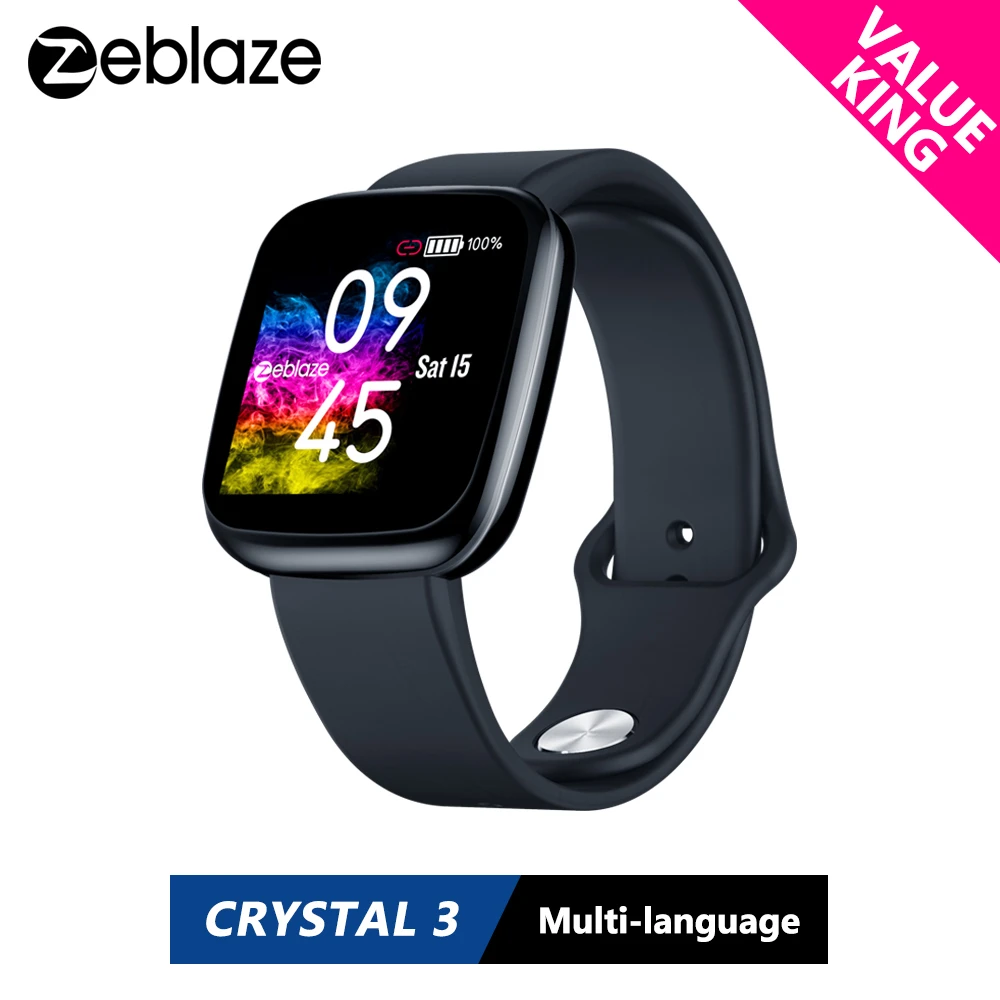 Zeblaze Crystal 3 Smartwatch 1.3 Inch Wr IP67 Hartslagsensor Bloeddruk  Lange Levensduur Batterij Ips Kleur Display Smart horloge|Smart Watches| -  AliExpress