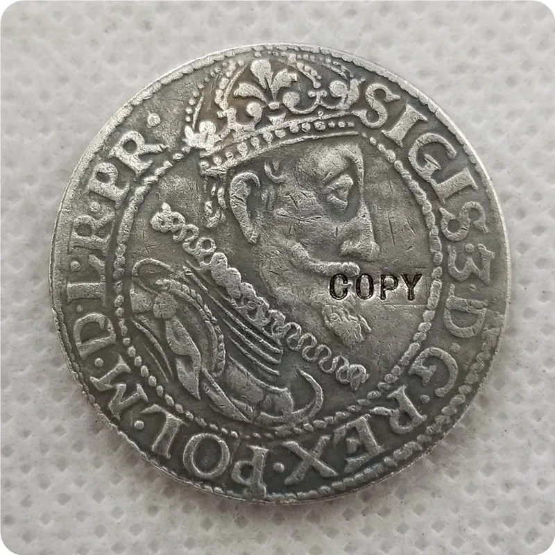Польша: ОРТ 1615 SIGIS III - GEDANENSIS копия монеты памятные монеты-Реплика монет медаль