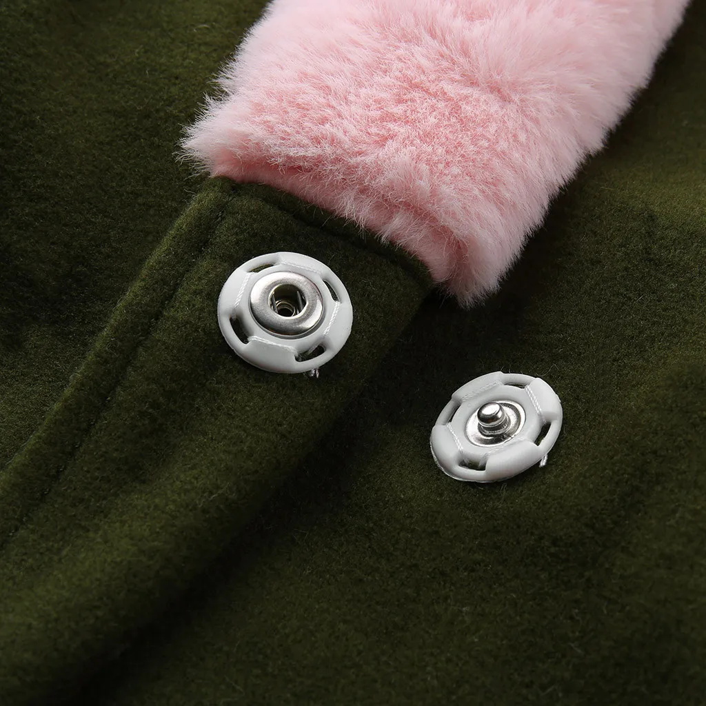 Зимнее пальто женское теплое женское модное плотное шерстяное пальто с воротником из шерсти Женское Пальто Moda Feminina
