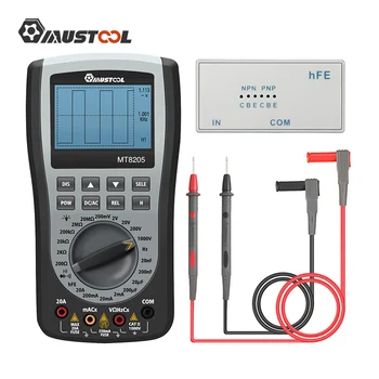 

MUSTOOL MT8205 2 in 1 Digital Multimeter Intelligent Handheld Storage Oscilloscope AC/DC Current V/R/Frequency Diode Tester