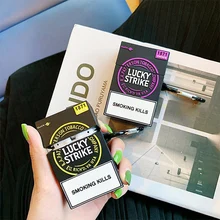 Fone De Ouvido силиконовые сигареты Bluetooth футляр для наушников для Apple Airpods 2 Air Pods курительные беспроводные наушники Роскошный чехол