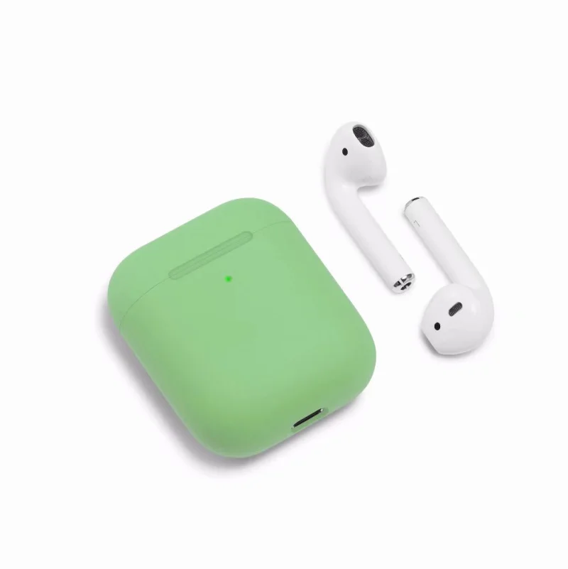 Тонкий силиконовый наушник чехол для Apple Airpods 2 чехол для AirPods Беспроводная зарядная коробка ультра тонкий для AirPods 2 защитный чехол