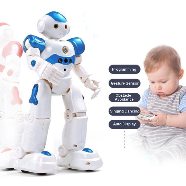 2 Colors Kids Funny RC Smart Robot Toy Remote Control Interactive Walking Dancing Singing Dancing RC Robot For Children Gift Toy 1