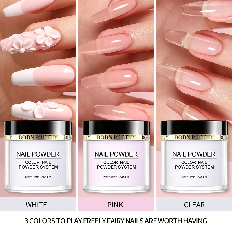 Acrylic Powder Set Pink White Clear Acrylic Nail Kit for Nails Extension Professional Nail Art Liquid Set nail powder nail acrylic liquid acrylic nail powder nail kit