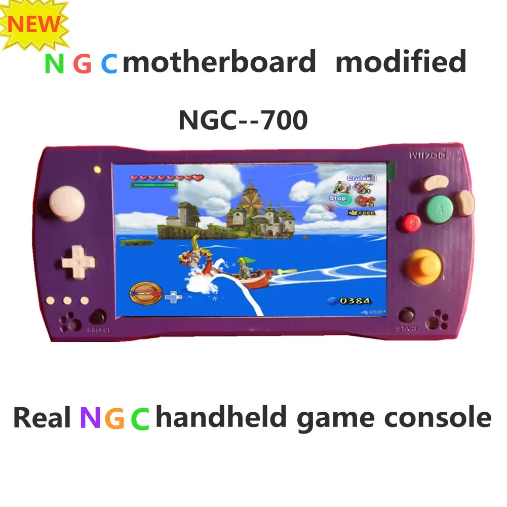 

2022 latest 7 inch IPS LCD Arcade Game console Modified by WII motherboard NGC Gameboy with Double joystick NO Raspberry Pi Not
