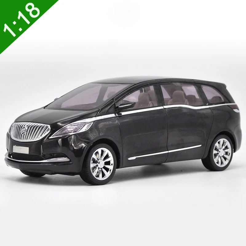 1:18 Высокая тщательная BUICK GL8 MPV сплав модель автомобиля статические металлические модельные автомобили с оригинальной коробкой - Цвет: Черный