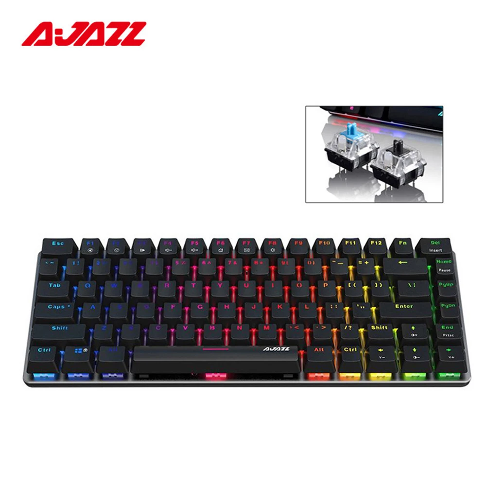 Клавиатура Ajazz Ak33 Механическая игровая проводная 82 клавиши бесконфликтная
