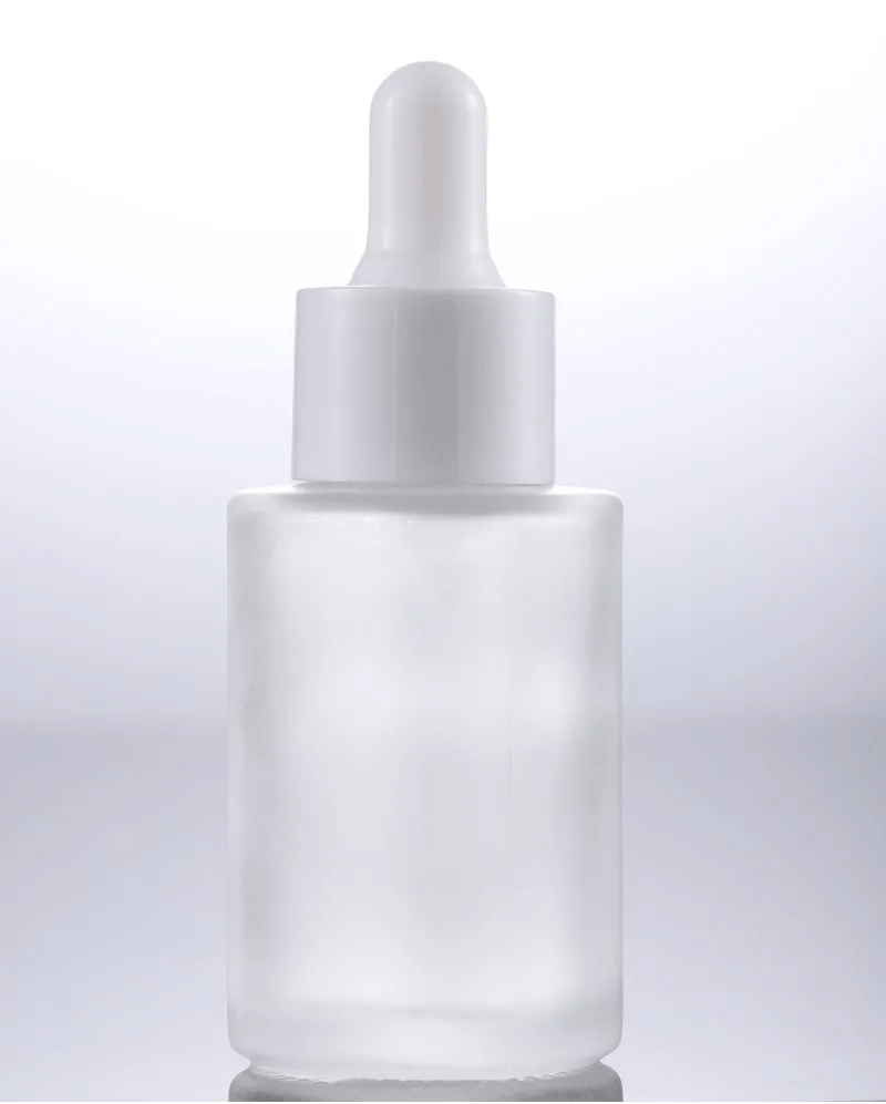 3Colors 1oz 30ml Essential Oil Bottles- Round Empty Refillable With Glass Dropper Dispenser For Liquid Aromatherapy Fragrance - Color: white