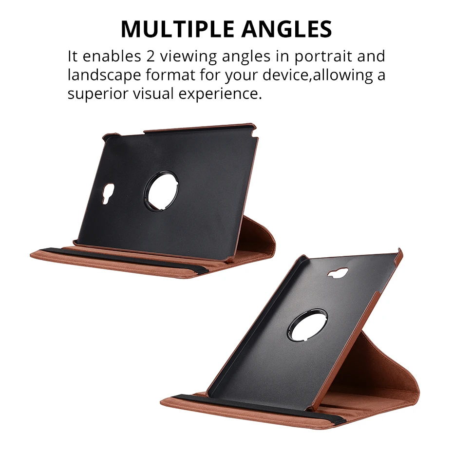 360° Rotating Smart PU Leather Flip Case for Samsung Galaxy Tab A 10.1 with S Pen Holder