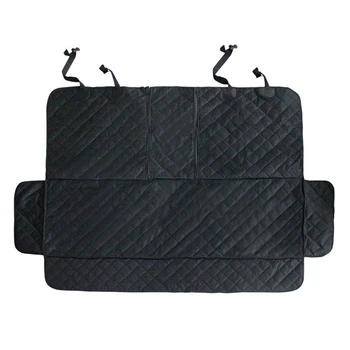 

Storage Bag Side Flap With Zipper Non Slip Car Dog Seat Cover Anti Scratch Washable For Armrest Fixed Pet Supplies Waterproof