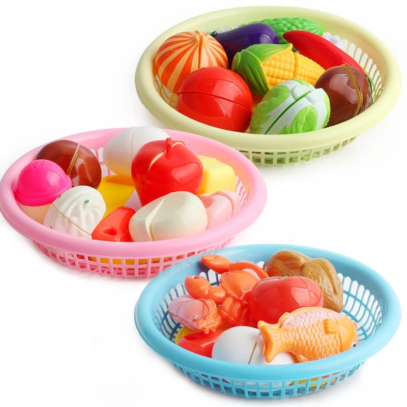 Детская кухонная игрушка, набор для резки фруктов, овощей, для завтрака, забавная кукла, миниатюрный вид, пищевой реквизит, пластиковая кухня для девочек, для детей