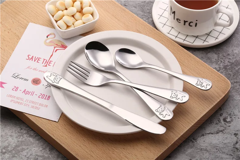 Stainless Steel Western Tableware Children Western Steak Knife And Fork CHILDREN'S Tableware Set Stainless Steel Knife a Generat