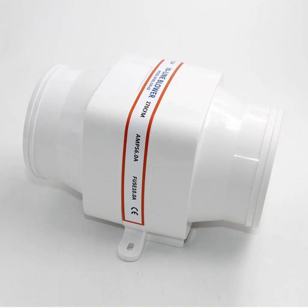 4 дюйма Шланг встроенный морской Трюмный воздуходувка 12 вольт 270 CFM Лодка RV белый