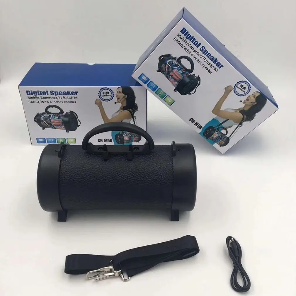 Portable Wireless Speaker Subwoofer Stereo Bass Card Music Player Shock the Audience Trend Front Portable Wireless Speaker Subwoofer Stereo Bass Card Music Player Shock the Audience Trend Front