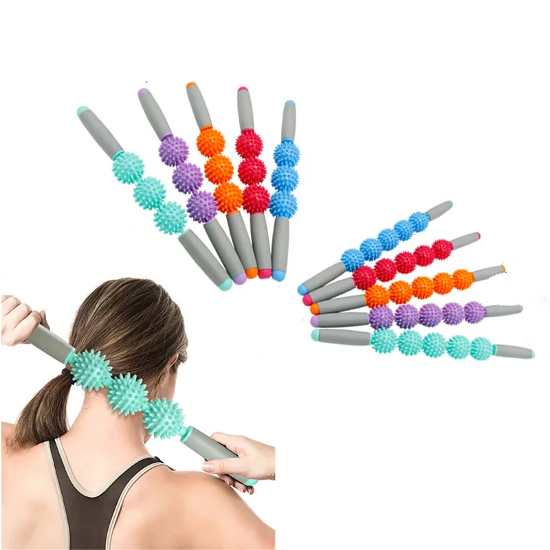 Anti Cellulite Massager Stick Anti-Cellulite Trigger Point Stick Body Foot Face Leg Slimming Massage Muscle Roller afbeelding