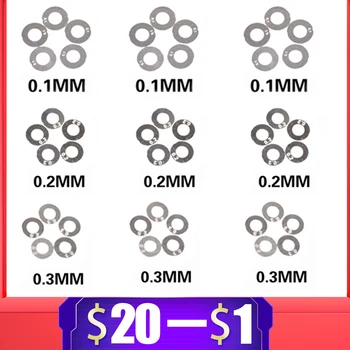 

Hot Stainless Steel Super Precision Shims 45Pcs Fit Gearbox Gear Set Clearance Adjustment For AEG Airsoft Paintball Accessories