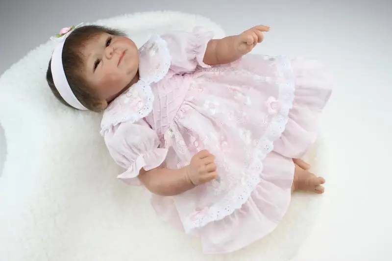Топ Reborn Baby Реалистичная кукла 45 см высокое искусство милый горячий стиль мягкая силиконовая креативная игрушка для мамы и Ребенка Рождественский подарок