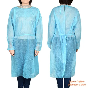 

Disposable Non-woven Gown Breathable Apron Elastic Dust Proof Overalls elastic and breathable