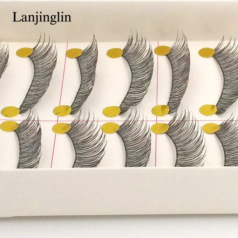 10 пар, модный макияж, накладные ресницы, натуральные длинные мягкие Накладные ресницы, искусственные ресницы, ресницы, ресницы# TW02