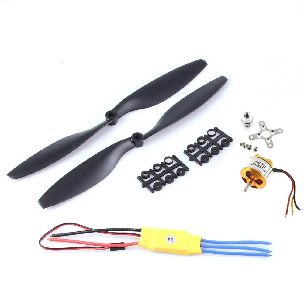A2212 2200 кв 1045 бесщеточный мотор с внешним ротором + SimonK 30A ESC пропеллер (1 пара) набор