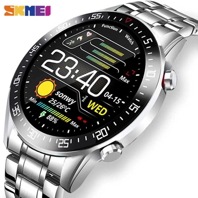 IP68 Waterproof Mens Smart Watches Full Touch Slim Blood Pressure Blood Oxygen Men Smartwatch Sport reloj inteligente hombre C2