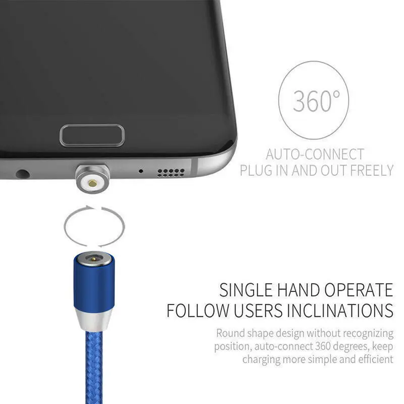 UGI 2.4A 1~ 3M Магнитный адаптер зарядное устройство Micro USB iOS type-C кабель для быстрой зарядки для LG Xiaomi Sumsung iPhone 6 7 8 X XS Лот
