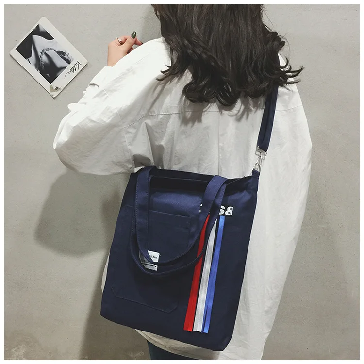 Micro for New Style Korean-style Canvas Messenger Bag Women's Deconstructable Strap Harajuku-Style Student Literature And Art Ve
