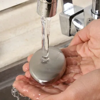 

Continuous-use Stainless Steel Soap Flavor Enhancer Kitchen Bar Odour Remover Garlic Deodorize Gadget Tools#4