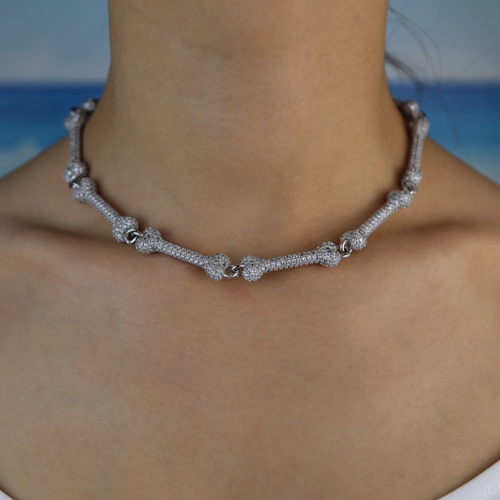 2021 hip hop new choker necklace NEW bone Pendant Necklace Women Necklaces Gothic Punk Necklace Jewelry Cute Choker Pendant - Image 3