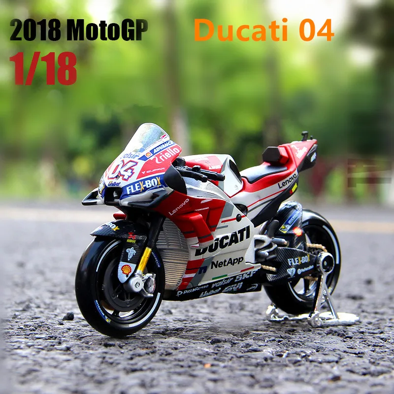 

Maisto 1:18 Ducati GP2018 Championship Racing Silvardo original authorized simulation alloy motorcyycle model toy car Collecting