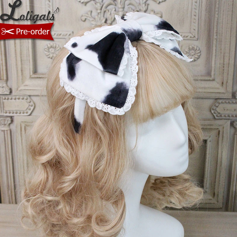 Serre Tete Lolita Imprime Vache Bandeau Doux De Alice Girl En Pre Commande Aliexpress