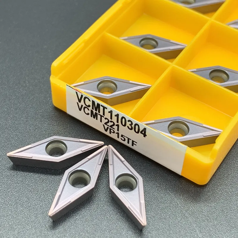 

VCMT110304 VP15TF UE6020 High Quality Carbide Inserts VCMT 110304 US735 Internal Turning Tool CNC cemented Lathe Cutting Tool