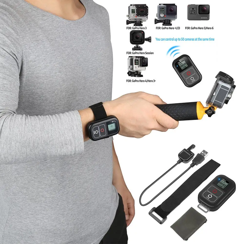 Smart Waterproof Camera Wireless Remote Control for GoPro Hero 7/6/5/4/3+/3 Smart Waterproof Camera Wireless Remote Control for GoPro Hero 7/6/5/4/3+/3