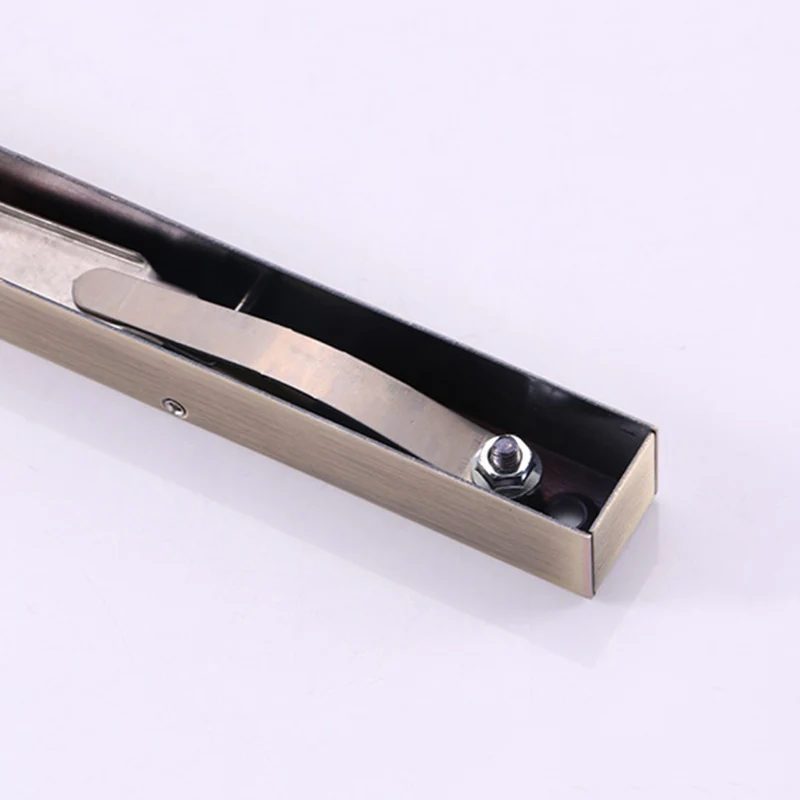 Retractable Stainless Steel Latch Door Box Double Door Plug Long Opening Movable Door Locking Pin JAN88